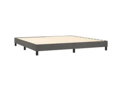 Sale vidaXL Boxspringbett mit Matratze Dunkelgrau 200x200 cm Samt1357756