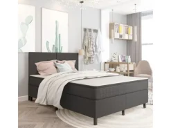 Online vidaXL Boxspring-Bettgestell Grau Stoff 160x200 cm621161