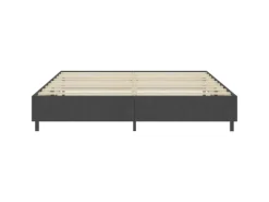 vidaXL Boxspring-Bettgestell Grau Stoff 200x200 cm621163