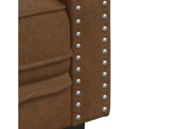 vidaXL Chesterfield-Sessel Braun Kunstleder in Wildleder-Optik 2164395