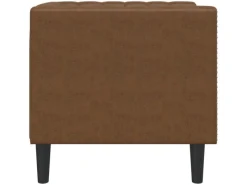 vidaXL Chesterfield-Sessel Braun Kunstleder in Wildleder-Optik 2164395