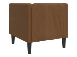 vidaXL Chesterfield-Sessel Braun Kunstleder in Wildleder-Optik 2164395