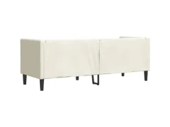 Online vidaXL Chesterfield-Sofa mit Nackenrollen 3-Sitzer Creme Samt 2157823