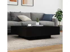vidaXL Couchtisch Schwarz 100x100x31 cm Holzwerkstoff