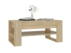 vidaXL Couchtisch Sonoma-Eiche 102x55x45 cm Holzwerkstoff