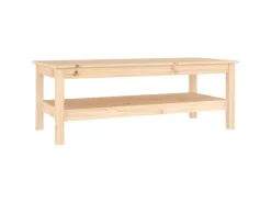 Best vidaXL Couchtisch 110x50x40 cm Massivholz Kiefer 814274 Natur