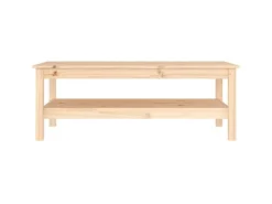 Best vidaXL Couchtisch 110x50x40 cm Massivholz Kiefer 814274 Natur