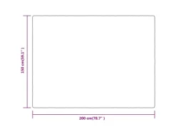 Clearance vidaXL Decke Creme 150x200 cm Polyester