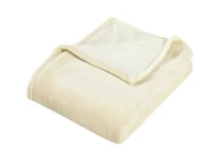 Clearance vidaXL Decke Creme 150x200 cm Polyester