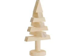 vidaXL Deko-Weihnachtsbäume 2 Stk Holz 30 cm Massivholz Kiefer
