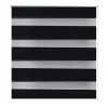 vidaXL Doppelrollo Seitenzug Duo Rollo 100 x 175 cm Schwarz