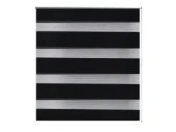 vidaXL Doppelrollo Seitenzug Duo Rollo 100 x 175 cm Schwarz