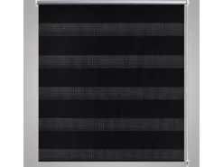 vidaXL Doppelrollo Seitenzug Duo Rollo 100 x 175 cm Schwarz