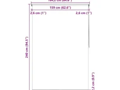 vidaXL Duschrollo 160x240 cm Seesternmuster 142863