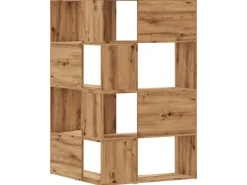 Online vidaXL Eck-Bücherregal 4 Etagen Artisan-Eiche 85x85x140 Holzwerkstoff