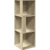 Online vidaXL Eckregal Sonoma-Eiche 33x33x100 cm Holzwerkstoff