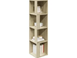 vidaXL Eckregal Sonoma-Eiche 33x33x132 cm Holzwerkstoff