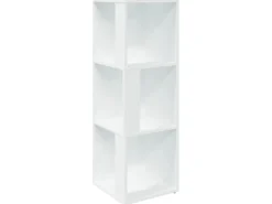 vidaXL Eckregal Weiß 33x33x100 cm Holzwerkstoff