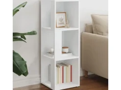 vidaXL Eckregal Weiß 33x33x100 cm Holzwerkstoff