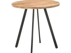 New vidaXL Esstisch 80 cm Massivholz Akazie 320485