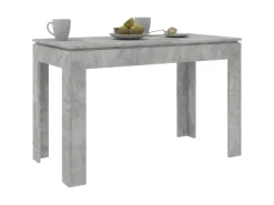 vidaXL Esstisch Betongrau 120x60x76 cm Holzwerkstoff