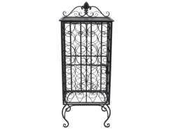 Online vidaXL Flaschenregal für 28 Flaschen Metall 47 x 35 x 111 cm