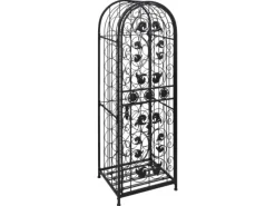 vidaXL Flaschenregal für 45 Flaschen Metall