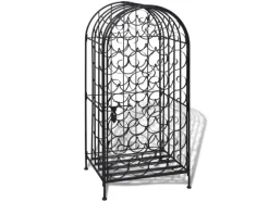 vidaXL Flaschenregal für 35 Flaschen Metall