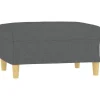 vidaXL Fußhocker Dunkelgrau 70x55x41 cm Stoff Modell 2