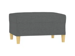 vidaXL Fußhocker Dunkelgrau 70x55x41 cm Stoff Modell 2