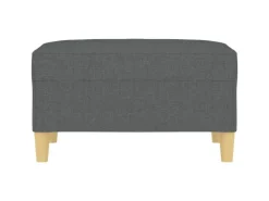 vidaXL Fußhocker Dunkelgrau 70x55x41 cm Stoff Modell 2