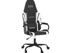 vidaXL Gaming-Stuhl Schwarz und Weiß Kunstleder Modell 7