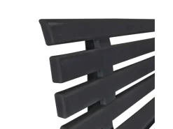 vidaXL Gartenbank 145,5 cm Kunststoff Anthrazit