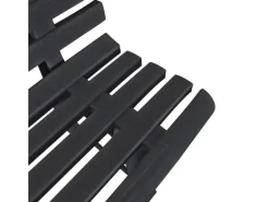 vidaXL Gartenbank 145,5 cm Kunststoff Anthrazit