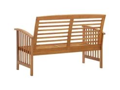 vidaXL Gartenbank Massivholz Akazie 119 cm