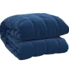 Best vidaXL Gewichtsdecke Blau 140x200 cm 10 kg Stoff Modell 1