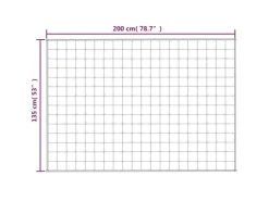 vidaXL Gewichtsdecke Blau 135x200 cm 10 kg Stoff Modell 1