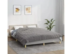 Best vidaXL Gewichtsdecke Grau 200x200 cm 13 kg Stoff Modell 1