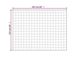 Discount vidaXL Gewichtsdecke Grau 152x203 cm 11 kg Stoff Modell 1