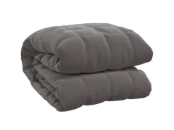 vidaXL Gewichtsdecke Grau 220x260 cm 15 kg Stoff