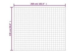 vidaXL Gewichtsdecke Grau 220x260 cm 15 kg Stoff