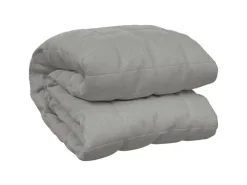 vidaXL Gewichtsdecke Grau 200x220 cm 9 kg Stoff
