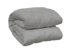 vidaXL Gewichtsdecke Grau 155x220 cm 7 kg Stoff