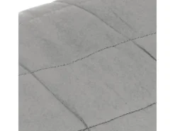 Outlet vidaXL Gewichtsdecke Grau 155x220 cm 11 kg Stoff