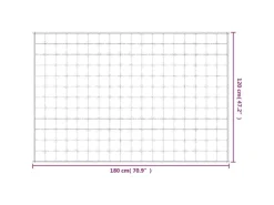 Sale vidaXL Gewichtsdecke Grau 120x180 cm 5 kg Stoff