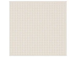 vidaXL Gewichtsdecke Hellcreme 220x240 cm 15 kg Stoff