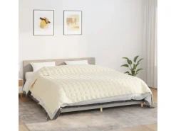 Online vidaXL Gewichtsdecke Hellcreme 235x290 cm 15 kg Stoff Modell 1