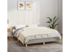 vidaXL Gewichtsdecke Hellcreme 135x200 cm 6 kg Stoff Modell 1