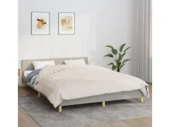 vidaXL Gewichtsdecke Hellcreme 200x220 cm 9 kg Stoff