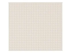 vidaXL Gewichtsdecke Hellcreme 200x220 cm 9 kg Stoff